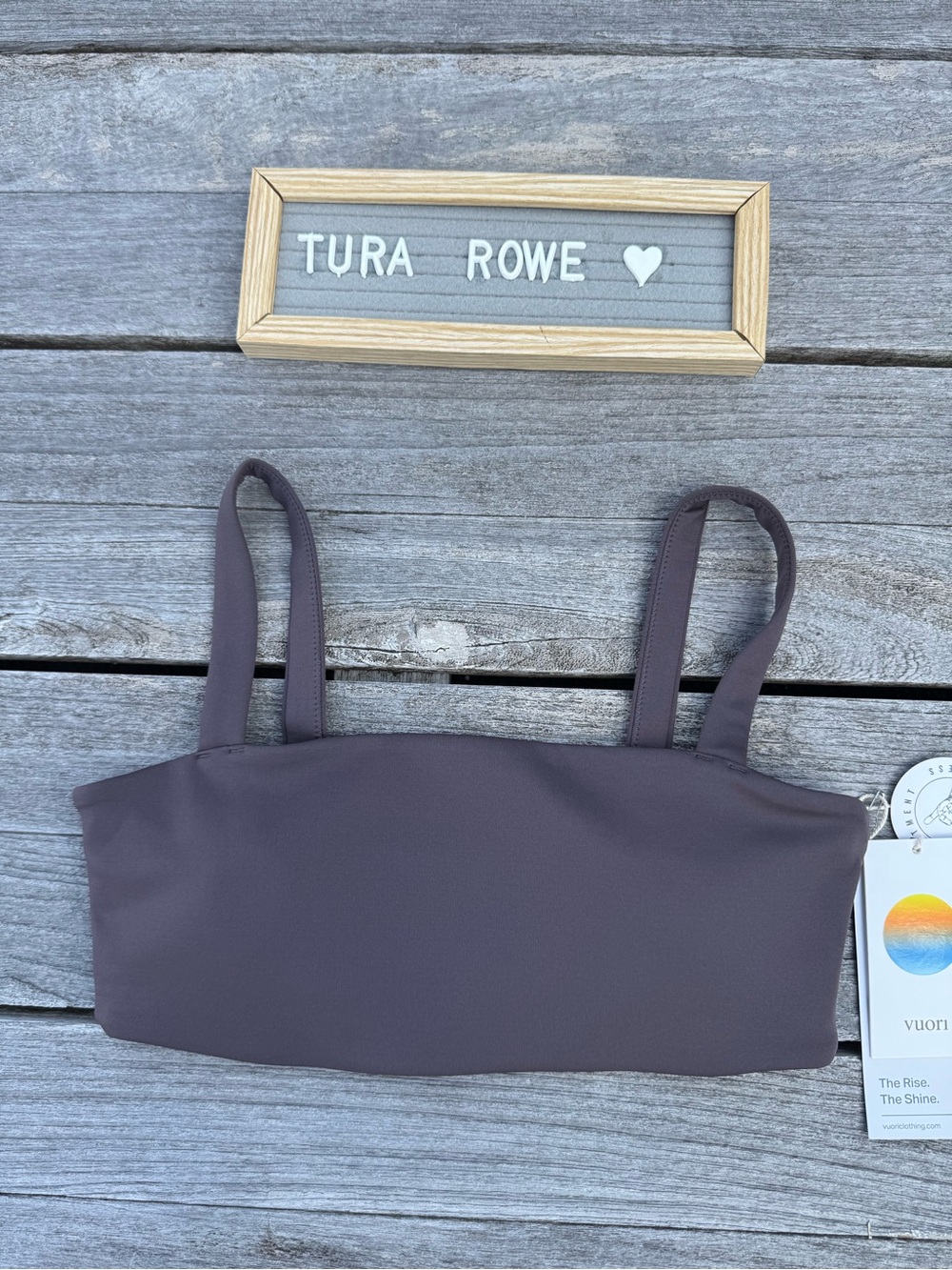 Vuori Evolve Square Neck Bra Plum medium NWT Yoga Sports Bra Purple